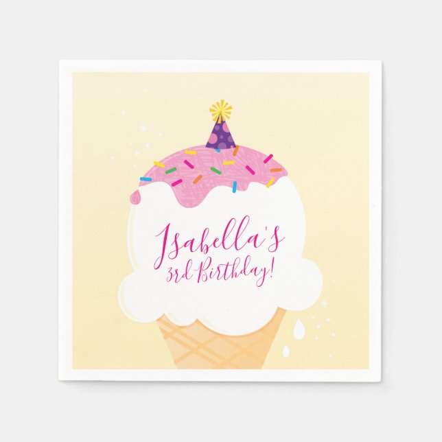 PARTY moderna, söta, färskare Pappersservett (Framsidan)