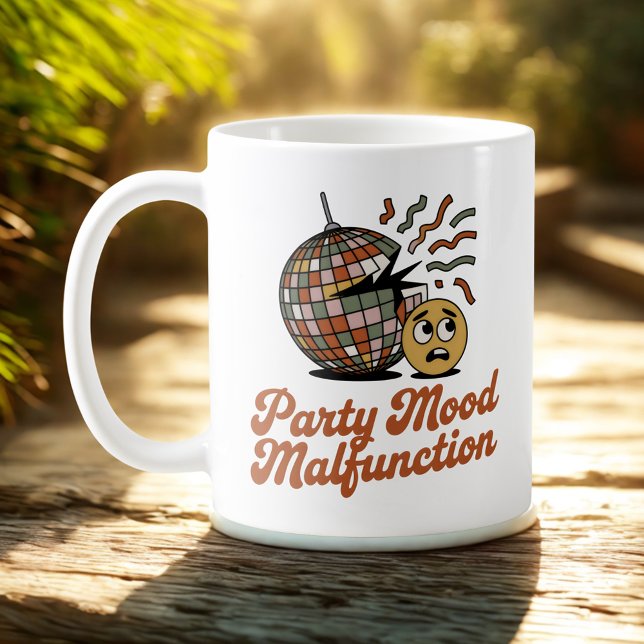 Party Mood Malfunction | New Year’s Emotional Mood Kaffemugg (Skapare uppladdad)