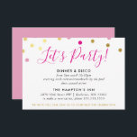 PARTY MOTTAGNING INFO glam konetti spot guld rosa Inbjudningar<br><div class="desc">med kat massard >> WWW.SIMPLYSWEETPAPERIE.COM <<< En enkel design för dina PARTY-CARDS - för att matcha dina huvudinbjudningar. Kärlek, men jag skulle vilja se vissa förändringar - ett annat färg-system, produkt, tillsätt ett foto eller anpassat för ett annat tillfälle - ingen oro bara kontakta mig, KAT@SIMPLYSWEETPAPERIE.COM jag är lycklig för...</div>