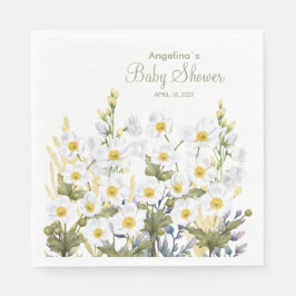 Party Napkins for baby shower with adorable fawn Pappersservett