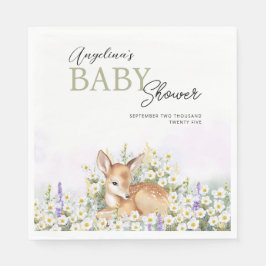 Party Napkins för babydusch med en beundransvärd f Pappersservett