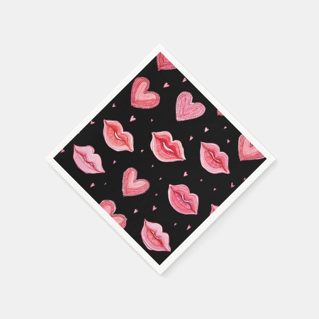 Party napkins Glad Alla hjärtans dag Pappersservett (Hörn)