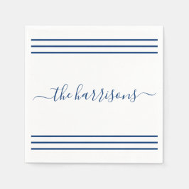 Party Napkins med Färg Personlig-skript Pappersservett