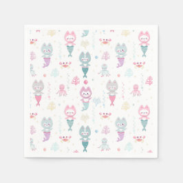 Party Napkins Nautisk Födelsedagsfest. Pappersservett