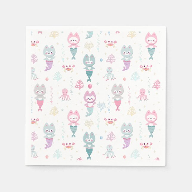 Party Napkins Nautisk Födelsedagsfest. Pappersservett (Framsidan)