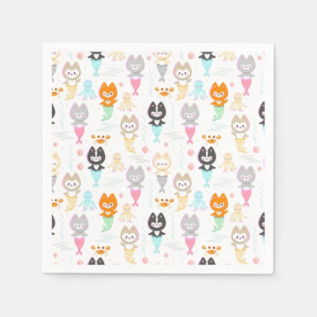 Party Napkins Nautisk Födelsedagsfest. Pappersservett (Framsidan)