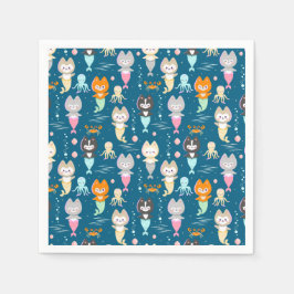 Party Napkins Nautisk Födelsedagsfest. Pappersservett