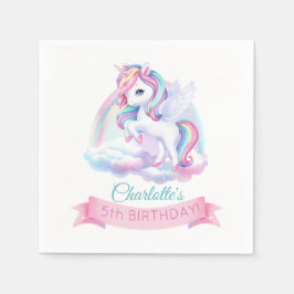 Party Napkins till en magisk födelsedagsfest. Pappersservett