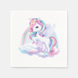 Party Napkins till en magisk födelsedagsfest. Pappersservett