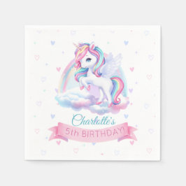 Party Napkins till en magisk födelsedagsfest. Pappersservett