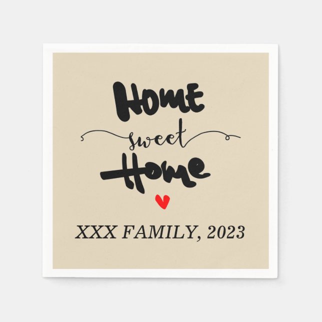 party - NYTT HEMMA, HEMSVÅRIGHETSTID Cha Pappersservett (Framsidan)