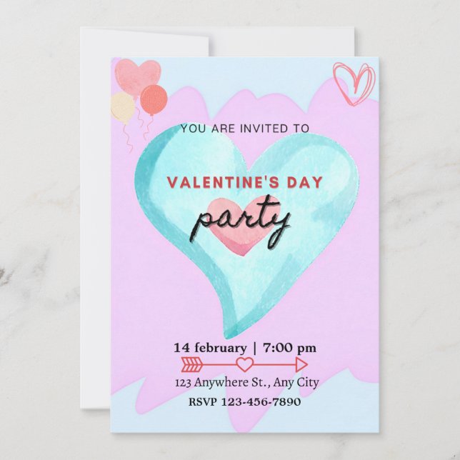 PARTY OF LOVE AND FRIENDSHIP  INBJUDNINGAR (Framsida)