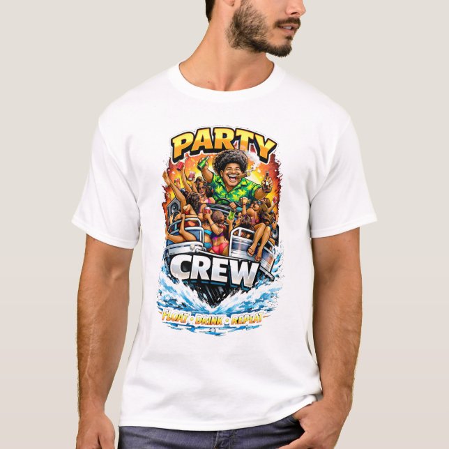 Party On The Water T Shirt (Framsida)