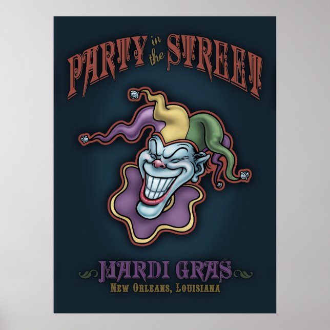 Party på gatan poster (Framsidan)