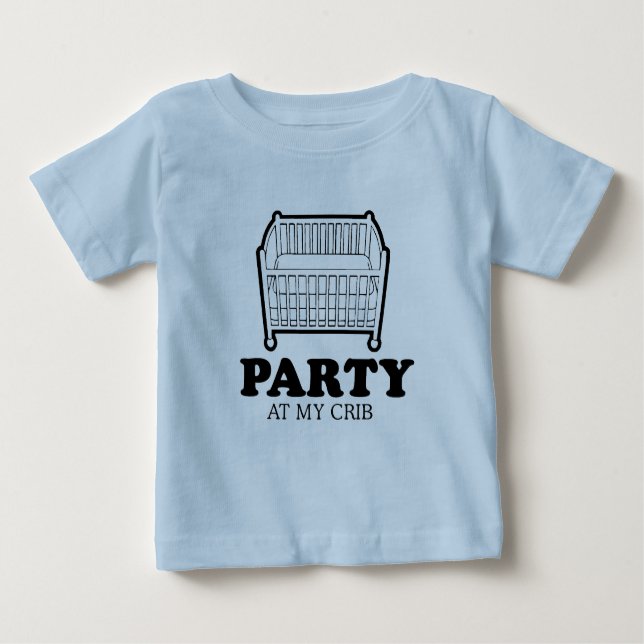 Party på min lathundbebist-skjorta t-shirt (Framsida)