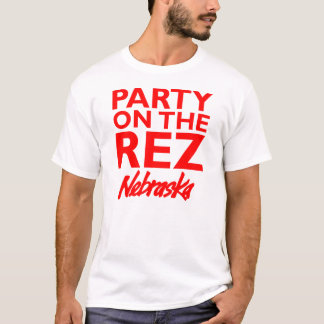 Party på Rezen - den Nebraska skjortan T Shirt