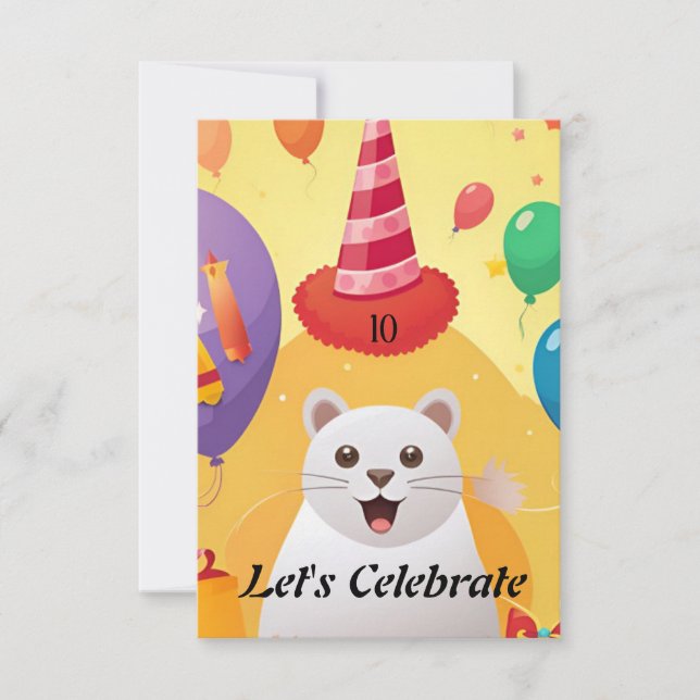 "Party Palooza: födelsedagen Inbjudningar (Framsida)