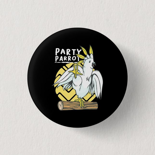 Party Parrot Bird Knapp (Framsida)