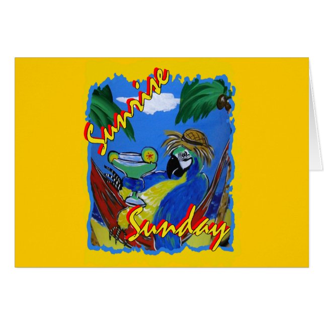 Party Parrots Hälsningskort (Framsidan Horizontal)