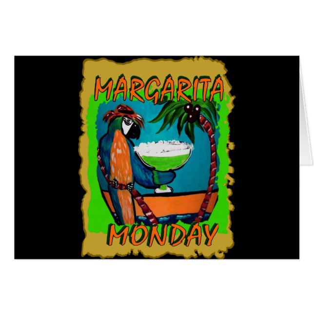 Party Parrots Hälsningskort (Framsidan Horizontal)