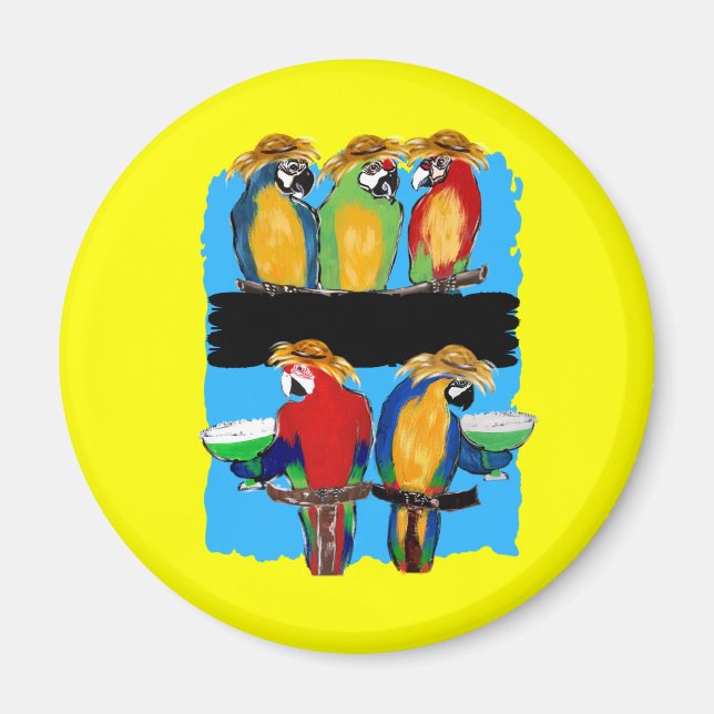 PARTY PARROTS MAGNET (Framsidan)