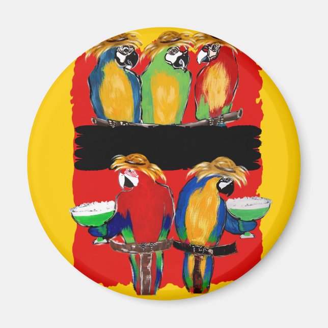 PARTY PARROTS MAGNET (Framsidan)
