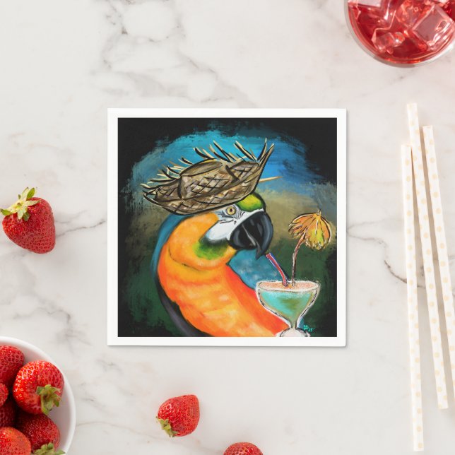 Party Parrots Pappersservett (Insitu)