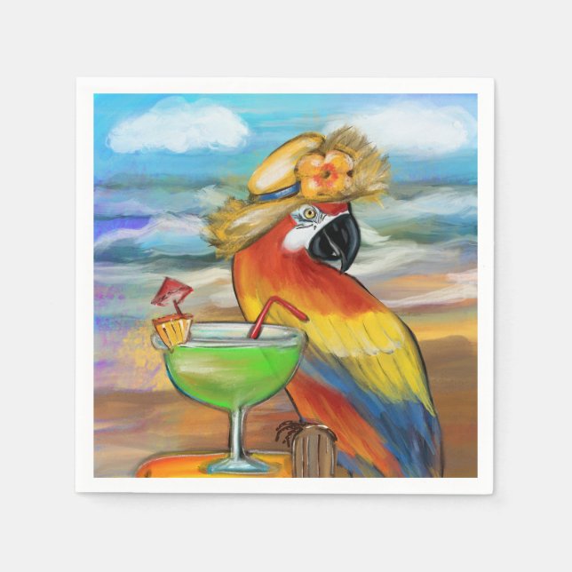 Party Parrots Pappersservett (Framsidan)