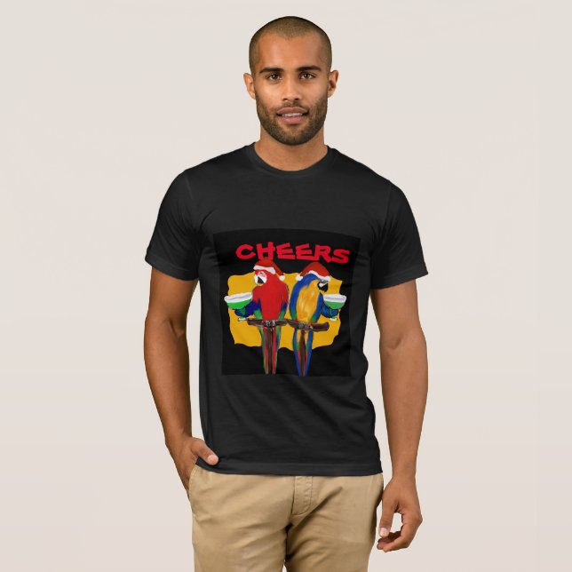 PARTY PARROTS T SHIRT (Hel framsida)