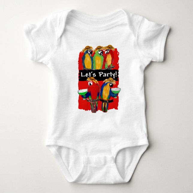 PARTY PARROTS T-SHIRT (Framsida)