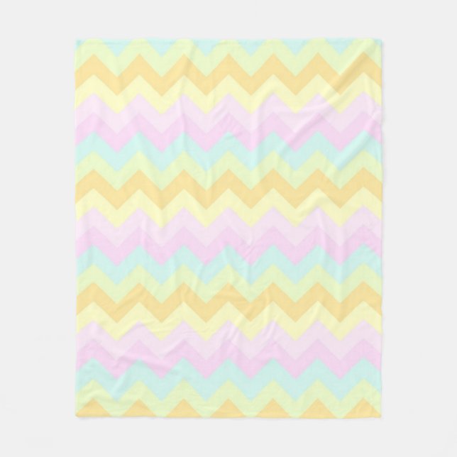 Party Pastel Chevrons Fleecefilt (Framsidan)