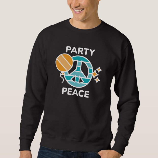 Party Peace Lång Ärmad Tröja (Framsida)