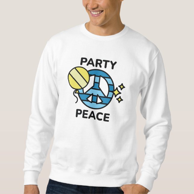 Party Peace Lång Ärmad Tröja (Framsida)