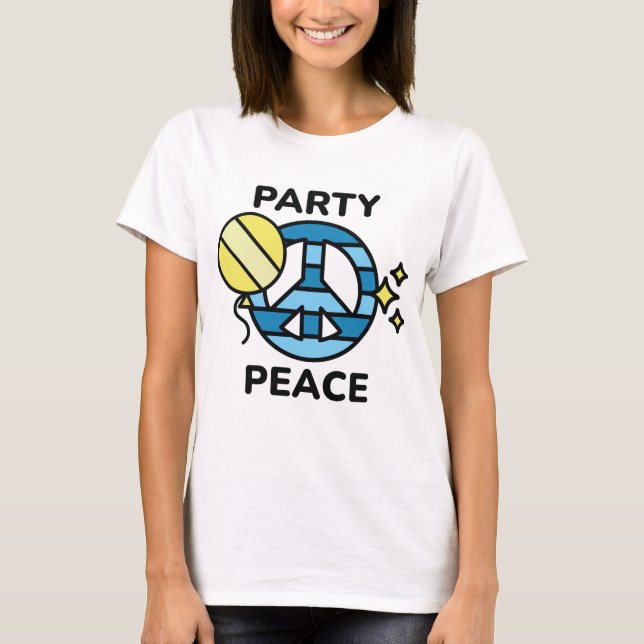 Party Peace T Shirt (Framsida)