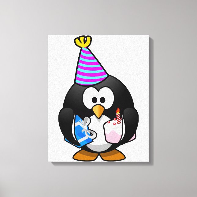 Party Penguin Canvastryck (Framsida)