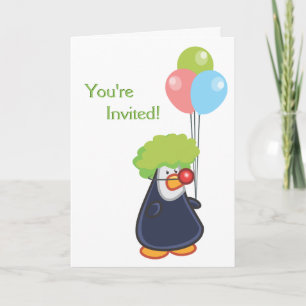 Party Penguin Helgkort