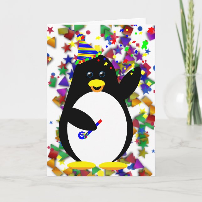 Party Penguin-kort Kort (Framsida)