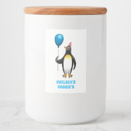 Party Penguin Mat Etikett