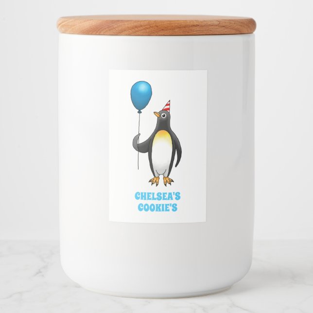 Party Penguin Mat Etikett (Framsida)