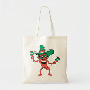 Party Pepper i Sombrero med Maracas Tygkasse