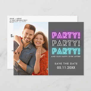 Party Photo QR-kod Bröllop spara datum Meddelande Vykort