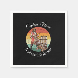 Party Pirat svartblöjor Pappersservett