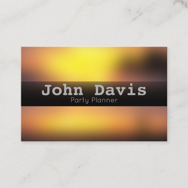 Party Planner affärskort Visitkort (Framsida)