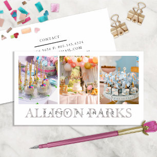 Party Planner/annat Affärskort Visitkort