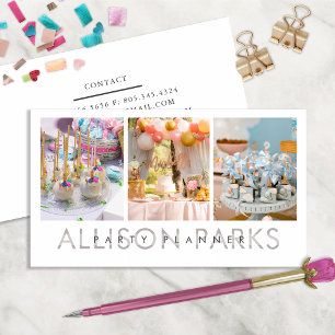 Party Planner/annat Affärskort Visitkort