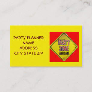 "PARTY PLANNERS AFFÄRSKORT VISITKORT
