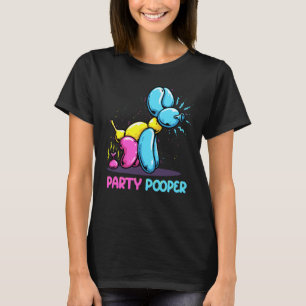 Party Pooper Kidcore Balloon Hund Birthday Balloon T Shirt
