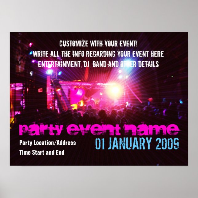 Party Poster #002 Poster (Framsidan)