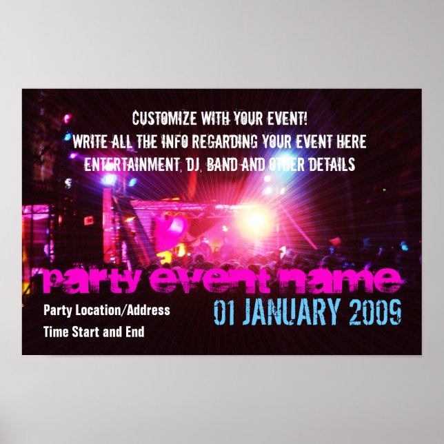 Party Poster #002 Poster (Framsidan)