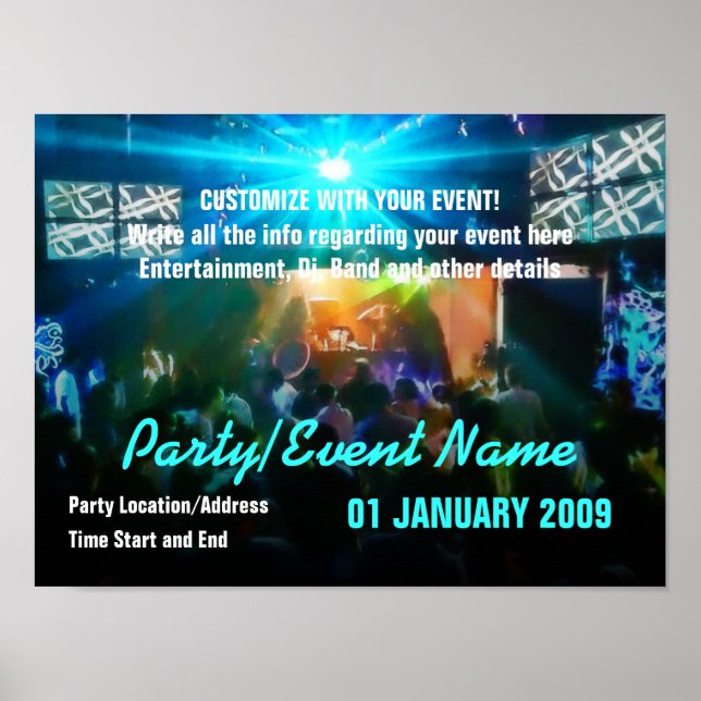 Party Poster #003 Poster (Framsidan)